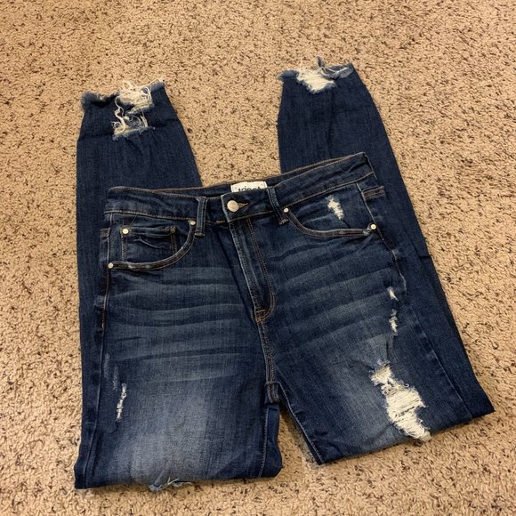 NWOT Tricot Ripped/Distressed Blue Jeans, Size 11/29 - Picture 2 of 5